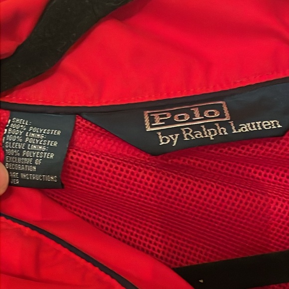 Polo Ralph Lauren Quarter Zip Pullover Large Red - Picture 6 of 6